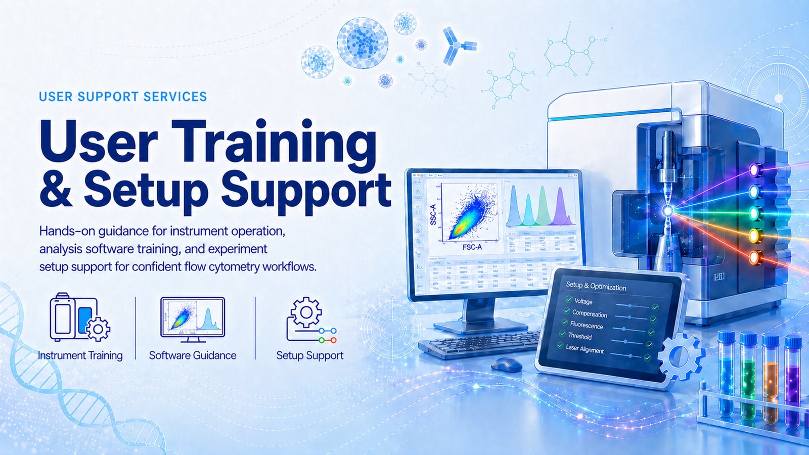 User Training & Setup Support infographic